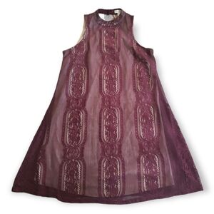 love, Fire Lace Sleeveless Dress